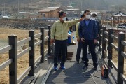김상우 부군수, 중화지 생태공원사업 현장 방문